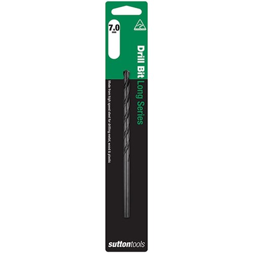 Sutton Long Series Drill Bit HSS, 7.0mm Diameter - D1100700