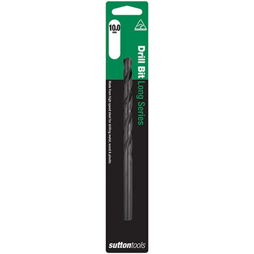 Sutton Long Series Drill Bit HSS, 10.0mm Diameter - D1101000