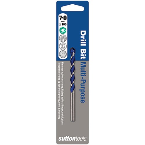Sutton Multipurpose Drill Bit, 7.0mm Diameter - D6100700