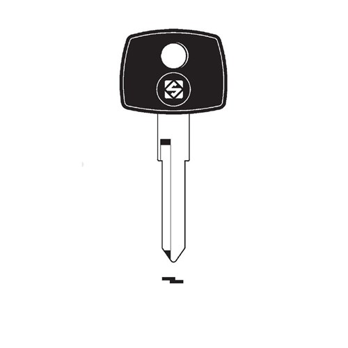 Silca YM15TE Transponder Key Blank for Dodge, Mercedes, Volkswagen Cars and Trucks Empty Less Chip