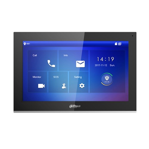 Dahua IP Indoor 10inch Residential/Apartment Intercom Touch Screen Monitor, Black - DHI-VTH5441G