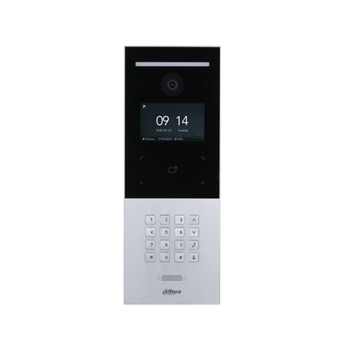 Dahua IP Video Silver Apartment Intercom Door Station with 4.3inch LCD Screen and 2MP Camera, IP65 - DHI-VTO6521F-S2