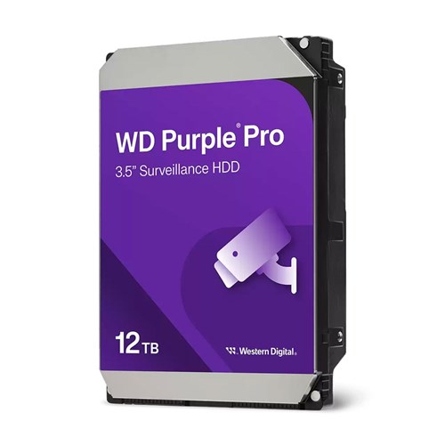 Western Digital 12TB Purple Pro 3.5inch Surveillance Hard Drive - WD122PURP